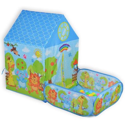 Moni 2-in-1 Kinderspielzelt - Bällebad - Blau Moni 2-in-1 Kinderspielzelt - Bällebad - Blau