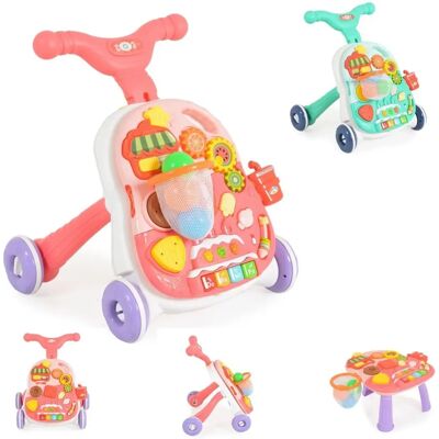 Moni Lauflernwagen 2-in-1 Korb - Pink - Gehen & Spielen Moni Lauflernwagen 2-in-1 Korb - Pink - Gehen & Spielen