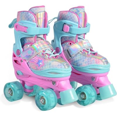 Byox Ariel Rollschuhe - Leuchtende PU-Rollen - ABEC-5 Lager - Verschiedene Größen Byox Ariel Rollschuhe - Leuchtende PU-Rollen - ABEC-5 Lager - Verschiedene Größen
