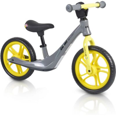 Byox Gelb Balance Fahrrad - 12 Zoll, von 3 Jahren, Verstellbarer Sattel Byox Gelb Balance Fahrrad - 12 Zoll, von 3 Jahren, Verstellbarer Sattel