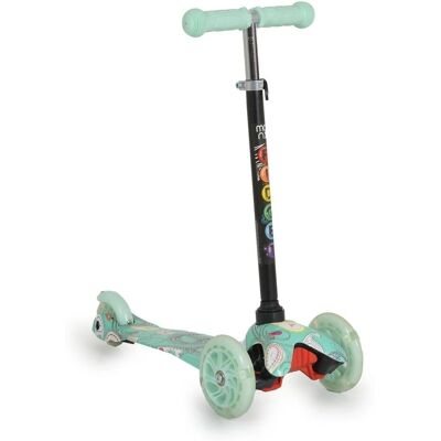 Moni Kinderscooter Fidget - 3 Räder, Höhenverstellbar, PU, Wasser Moni Kinderscooter Fidget - 3 Räder, Höhenverstellbar, PU, Wasser