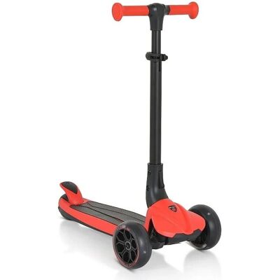 Byox Kinderroller Bolt - Höhenverstellbar, Klappbar, 3 Räder, PU, Rot Byox Kinderroller Bolt - Höhenverstellbar, Klappbar, 3 Räder, PU, Rot