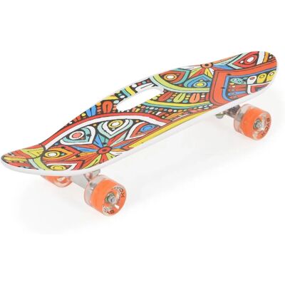 Byox Skateboard 26 Zoll mit Griff PU-Leuchträder ABEC-7 Aluminium 100 kg LED - Skateboard Byox Skateboard 26 Zoll mit Griff PU-Leuchträder ABEC-7 Aluminium 100 kg LED - Skateboard