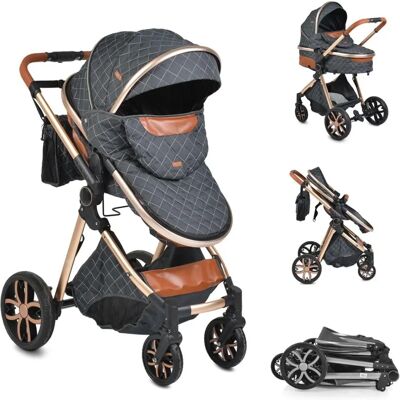 Moni Alma Kinderwagen - Umkehrbarer Sitz - Leichter Aluminiumrahmen Moni Alma Kinderwagen - Umkehrbarer Sitz - Leichter Aluminiumrahmen