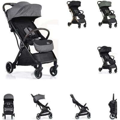 Cangaroo Leichter Faltbarer Kinderwagen mit Sonnenverdeck - Grau Cangaroo Leichter Faltbarer Kinderwagen mit Sonnenverdeck - Grau