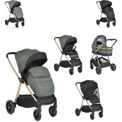Cangaroo Hydra 2-in-1 Kinderwagen mit Babywanne & Sportsitz - Grün Cangaroo Hydra 2-in-1 Kinderwagen mit Babywanne & Sportsitz - Grün