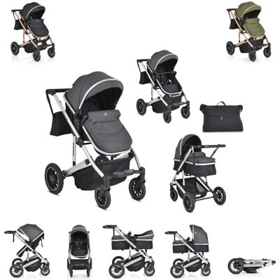 Moni Moni Thira Kinderwagen - 2-in-1 Grau Moni Moni Thira Kinderwagen - 2-in-1 Grau