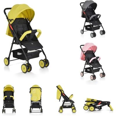 Moni Capri Leichtgewicht Kinderwagen mit verstellbarem Rückenlehne und Sonnenverdeck Moni Capri Leichtgewicht Kinderwagen mit verstellbarem Rückenlehne und Sonnenverdeck