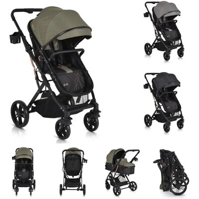 Moni Rafaello 2 in 1 Kinderwagen - Wendig, Leicht, Kompakt Moni Rafaello 2 in 1 Kinderwagen - Wendig, Leicht, Kompakt