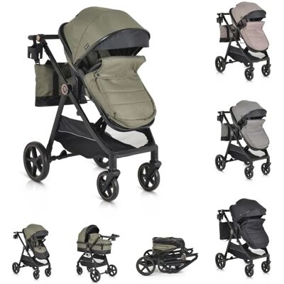 Moni Kinderwagen 2 in 1 Tokyo - Verstellbar & Leicht Moni Kinderwagen 2 in 1 Tokyo - Verstellbar & Leicht
