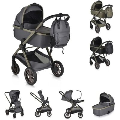 Cangaroo iClick 2-in-1 Klappbarer Kinderwagen - Babytrage & Wickeltasche Cangaroo iClick 2-in-1 Klappbarer Kinderwagen - Babytrage & Wickeltasche