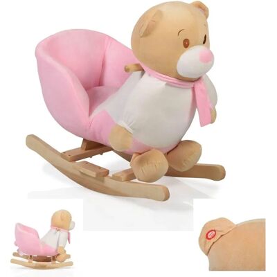 Moni Plüsch rosa Schaukelbär - Kuscheltierspielzeug ab 12 Monaten Moni Plüsch rosa Schaukelbär - Kuscheltierspielzeug ab 12 Monaten