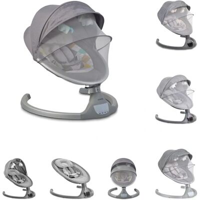 Cangaroo Babywippe iSwing - Musik, Fernbedienung, Aluminium Cangaroo Babywippe iSwing - Musik, Fernbedienung, Aluminium