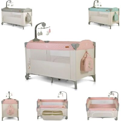 Cangaroo Reisebett Indiana - Zwei Ebenen, Mesh-Fenster, Tragbar - Reisebett für Babys Cangaroo Reisebett Indiana - Zwei Ebenen, Mesh-Fenster, Tragbar - Reisebett für Babys