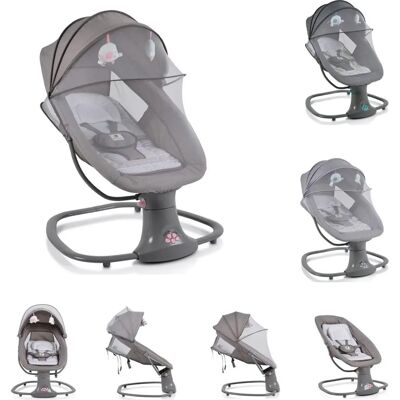 Moni Baby Wippe Axel 3 in 1 Schaukelfunktion Stubenwagen - Baby Wippe, Fernbedienung, Melodien Moni Baby Wippe Axel 3 in 1 Schaukelfunktion Stubenwagen - Baby Wippe, Fernbedienung, Melodien