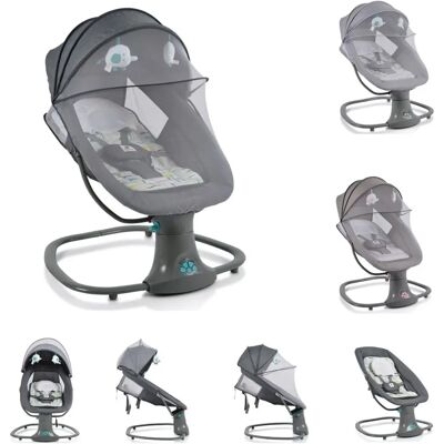 Moni Baby Wippe Axel 3 in 1 Schaukelfunktion Stubenwagen - Babywippe, Fernbedienung, Melodien Moni Baby Wippe Axel 3 in 1 Schaukelfunktion Stubenwagen - Babywippe, Fernbedienung, Melodien