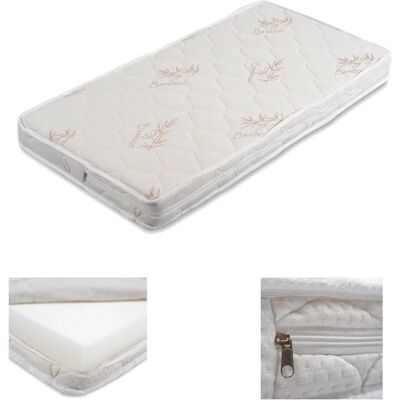 Moni Baby Bett Matratze Majesty - 120x60cm, Bambus, Antiallergisch Moni Baby Bett Matratze Majesty - 120x60cm, Bambus, Antiallergisch