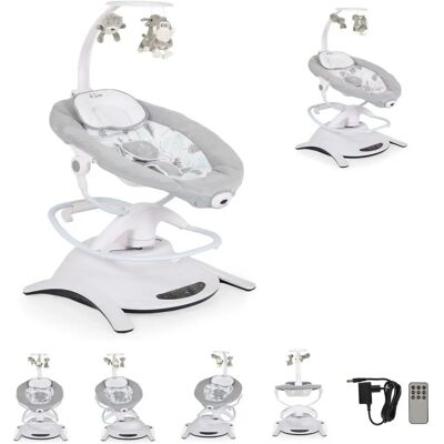 Cangaroo Babywippe La Scala - Elektrisch, Schaukelfunktion, Vibration, Fernbedienung - Grün Cangaroo Babywippe La Scala - Elektrisch, Schaukelfunktion, Vibration, Fernbedienung - Grün