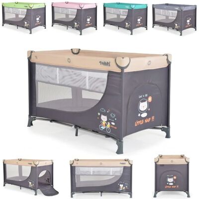 Moni Reisebett Tommy - 2 Ebenen, Faltmatratze, Seiteneingang - Baby Spielbett Moni Reisebett Tommy - 2 Ebenen, Faltmatratze, Seiteneingang - Baby Spielbett