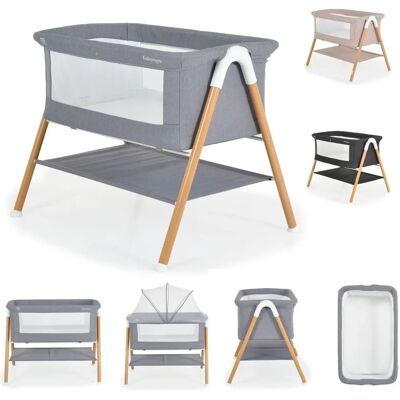Moni Kalinihta Beistellbett - Matratze, Moskitonetz, Holzprint Moni Kalinihta Beistellbett - Matratze, Moskitonetz, Holzprint