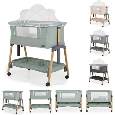 Cangaroo Babybett - Adoro Beistellbett, Verstellbar, Matratze, Moskitonetz - Babybett Cangaroo Babybett - Adoro Beistellbett, Verstellbar, Matratze, Moskitonetz - Babybett