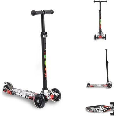 Byox Rapture Kinderaluminiumscooter - Wassertransferdruck - Leuchtende PU Räder Byox Rapture Kinderaluminiumscooter - Wassertransferdruck - Leuchtende PU Räder