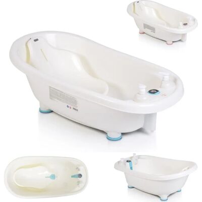 Moni Baby Badewannenset Bubble - Badewanne, Thermometer, Sitz, Duschgel & Shampoo Spender - Baby Badewannenset Moni Baby Badewannenset Bubble - Badewanne, Thermometer, Sitz, Duschgel & Shampoo Spender - Baby Badewannenset