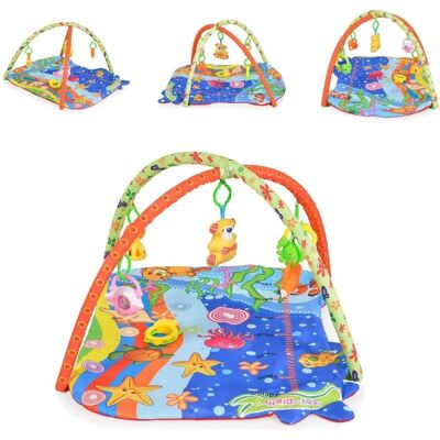 Moni Spielbogen Baby Like 143A - Unterwasserwelt - 5 Spielsachen - Wachstumsskala Moni Spielbogen Baby Like 143A - Unterwasserwelt - 5 Spielsachen - Wachstumsskala