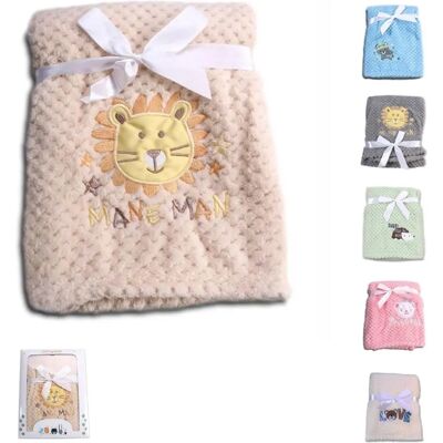 Cangaroo Babydecke Freya - 80 x 110 cm, Fleece, Beige Cangaroo Babydecke Freya - 80 x 110 cm, Fleece, Beige