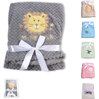 Cangaroo Freya Babydecke - kuschelige Fleece Decke - Grau Cangaroo Freya Babydecke - kuschelige Fleece Decke - Grau