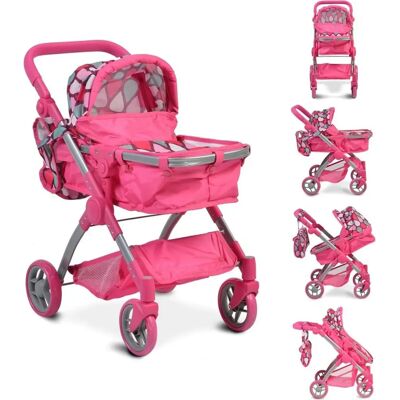 Moni Pink Puppenwagen Vicky 9620 - Puppenbuggy & Kinderwagen Moni Pink Puppenwagen Vicky 9620 - Puppenbuggy & Kinderwagen
