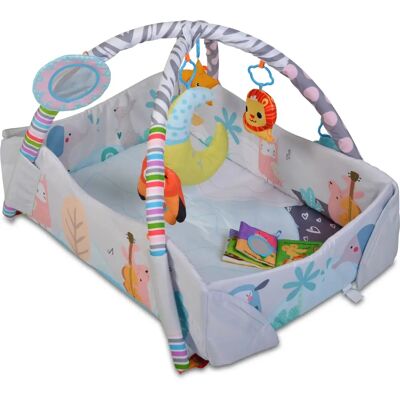 Moni Spielcenter 2-in-1 Oase - Krabbeldecke & Spielbogen Moni Spielcenter 2-in-1 Oase - Krabbeldecke & Spielbogen
