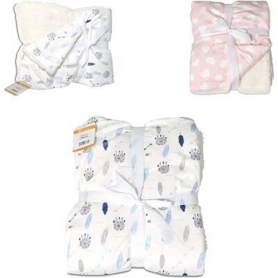 Cangaroo Babydecke Shaggy - 105x75 cm, Weiche & Warme Cangaroo Babydecke Shaggy - 105x75 cm, Weiche & Warme
