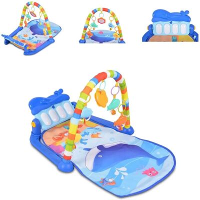 Moni Ocean 5 Spielbogen mit Hängespielzeugen & Piano - Spielmatte mit Krabbeldecke Moni Ocean 5 Spielbogen mit Hängespielzeugen & Piano - Spielmatte mit Krabbeldecke