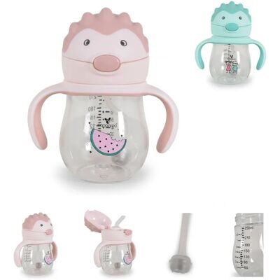 Cangaroo Rosa Brillo Lern-Trinkbecher - 250ml, Griffe, Silikontrinkhalm Cangaroo Rosa Brillo Lern-Trinkbecher - 250ml, Griffe, Silikontrinkhalm