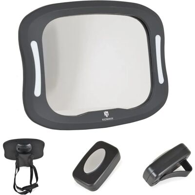 Moni Baby Autospiegel Reflex LED-Licht Fernbedienung - Baby Autospiegel Moni Baby Autospiegel Reflex LED-Licht Fernbedienung - Baby Autospiegel