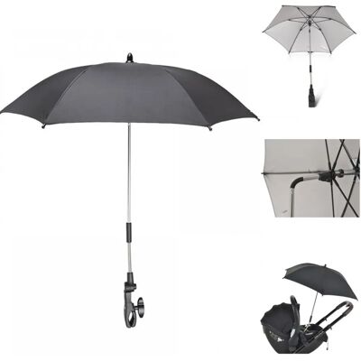 Moni Universal-Kinderwagenschirm - UV-Schutz Schwarz Moni Universal-Kinderwagenschirm - UV-Schutz Schwarz