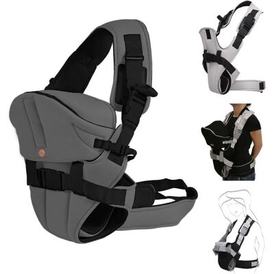 Moni Carry go 2-in-1 Babytrage - Dunkelgrau - Babytrage Moni Carry go 2-in-1 Babytrage - Dunkelgrau - Babytrage