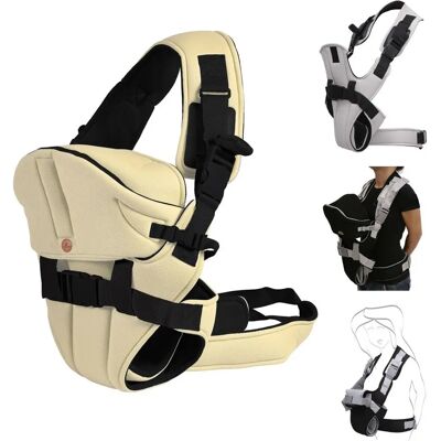 Moni Carry go 2 in 1 Babytrage - Leicht, Verstellbar, für 3-12 Monate Moni Carry go 2 in 1 Babytrage - Leicht, Verstellbar, für 3-12 Monate