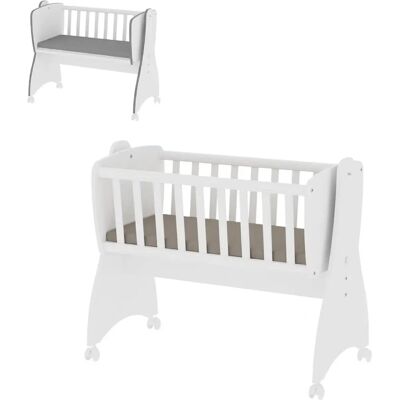 Lorelli Baby-Kolisch, Weiß, 4 Räder, umwandelbar Lorelli Baby-Kolisch, Weiß, 4 Räder, umwandelbar