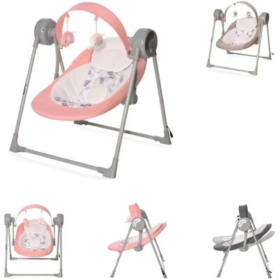 Lorelli Babywippe Twinkle - Klappbar Musik Schaukel - Pink Lorelli Babywippe Twinkle - Klappbar Musik Schaukel - Pink
