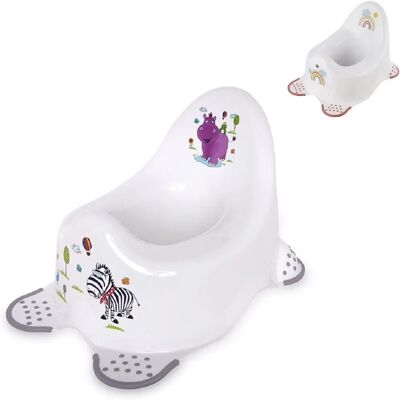 Lorelli Töpfchen Hippo - Rutschfeste Gummifüße, Wasserschutz, Lustige Motive Lorelli Töpfchen Hippo - Rutschfeste Gummifüße, Wasserschutz, Lustige Motive