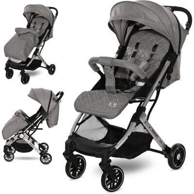 Lorelli Fiorano Faltbarer Kinderwagen - Staubkorb - Abnehmbarer Frontbügel - Grau Lorelli Fiorano Faltbarer Kinderwagen - Staubkorb - Abnehmbarer Frontbügel - Grau