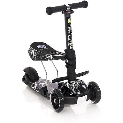 Lorelli Schwarz Grau 2-in-1 Kinder Scooter Balance Fahrrad mit Lichtern Lorelli Schwarz Grau 2-in-1 Kinder Scooter Balance Fahrrad mit Lichtern