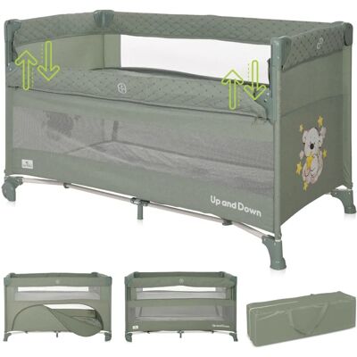 Lorelli Baby Travel Cot Up'n Down - Reisebett, 2 Ebenen, Räder Lorelli Baby Travel Cot Up'n Down - Reisebett, 2 Ebenen, Räder
