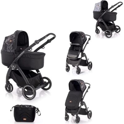 Lorelli leichter 2-in-1 California Kinderwagen - Schwarz Lorelli leichter 2-in-1 California Kinderwagen - Schwarz