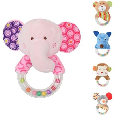 Lorelli Baba Plüss Játék Csörgő - 13cm, Rózsaszín Lorelli Baba Plüss Játék Csörgő - 13cm, Rózsaszín