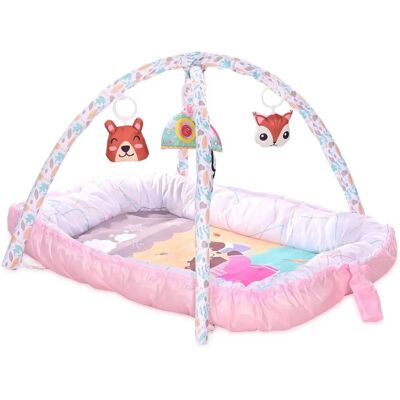 Lorelli Baby Nest - Play Bow 2-in-1 Weiches Gitter & Activity Matte Rosa Lorelli Baby Nest - Play Bow 2-in-1 Weiches Gitter & Activity Matte Rosa