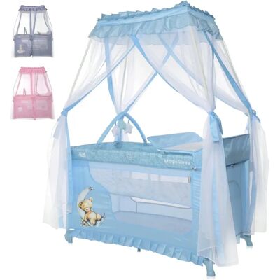 Lorelli Magic Sleep Utazóágy - 2 Szint, Baldachín, Mobil, Összecsukható - Utazóágy Lorelli Magic Sleep Utazóágy - 2 Szint, Baldachín, Mobil, Összecsukható - Utazóágy