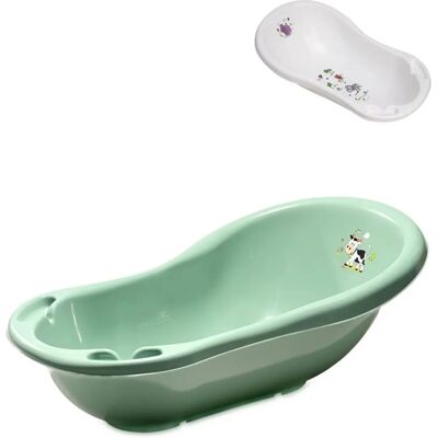 Lorelli Babybadewanne Hippo - Ergonomisch 84cm Dunkelgrün für Neugeborene Lorelli Babybadewanne Hippo - Ergonomisch 84cm Dunkelgrün für Neugeborene
